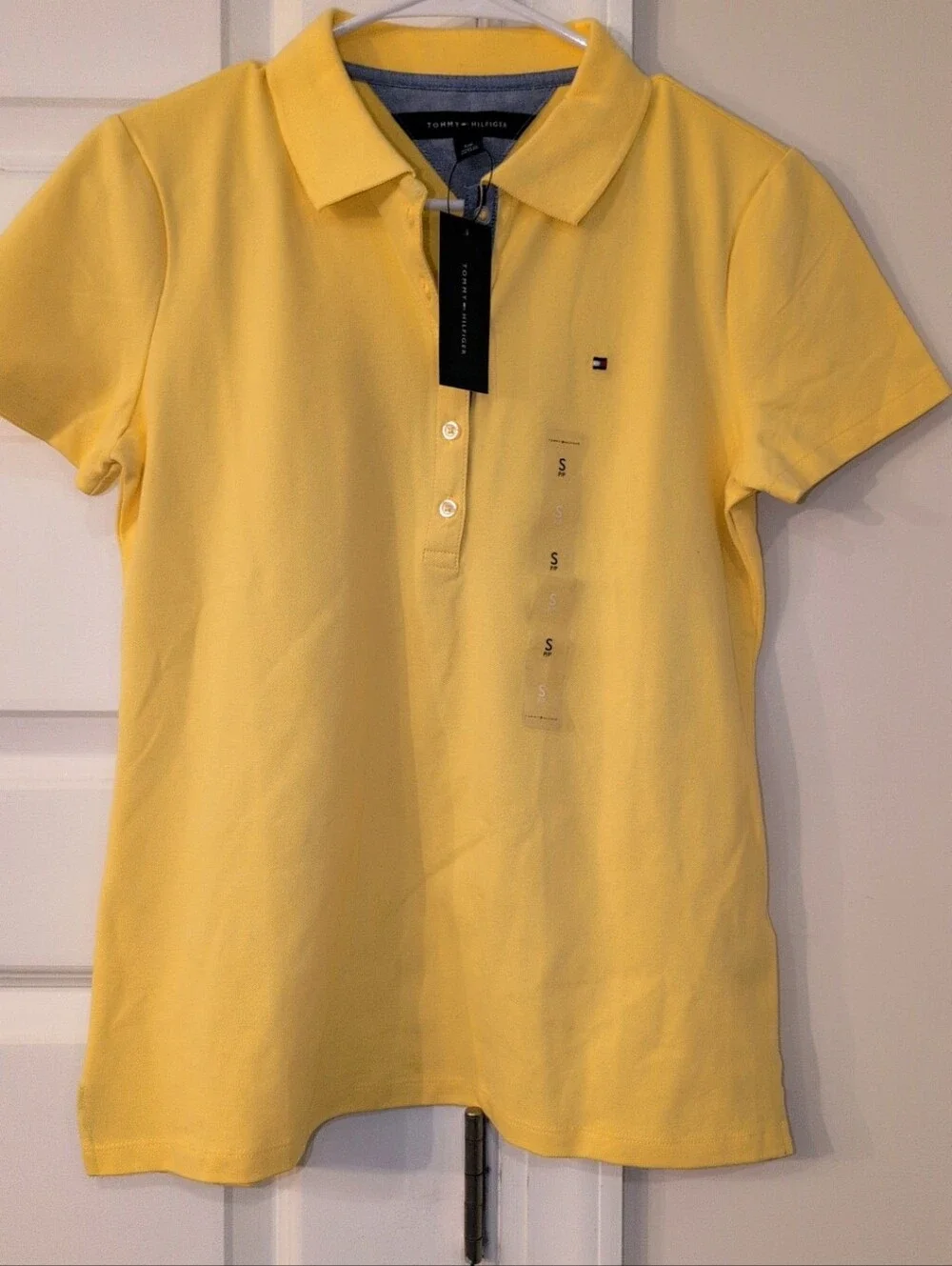 Tommy Hilfiger Sunny Yellow Polo with Flag Logo